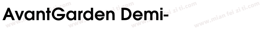 AvantGarden Demi字体转换